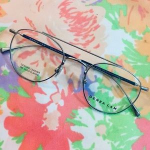 Derek Lam 288 Eyeglasses Silver Navy